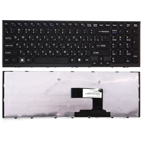 Клавиатура для ноутбука Sony Vaio VPCEL3S1EW черная с рамкой 113000₽