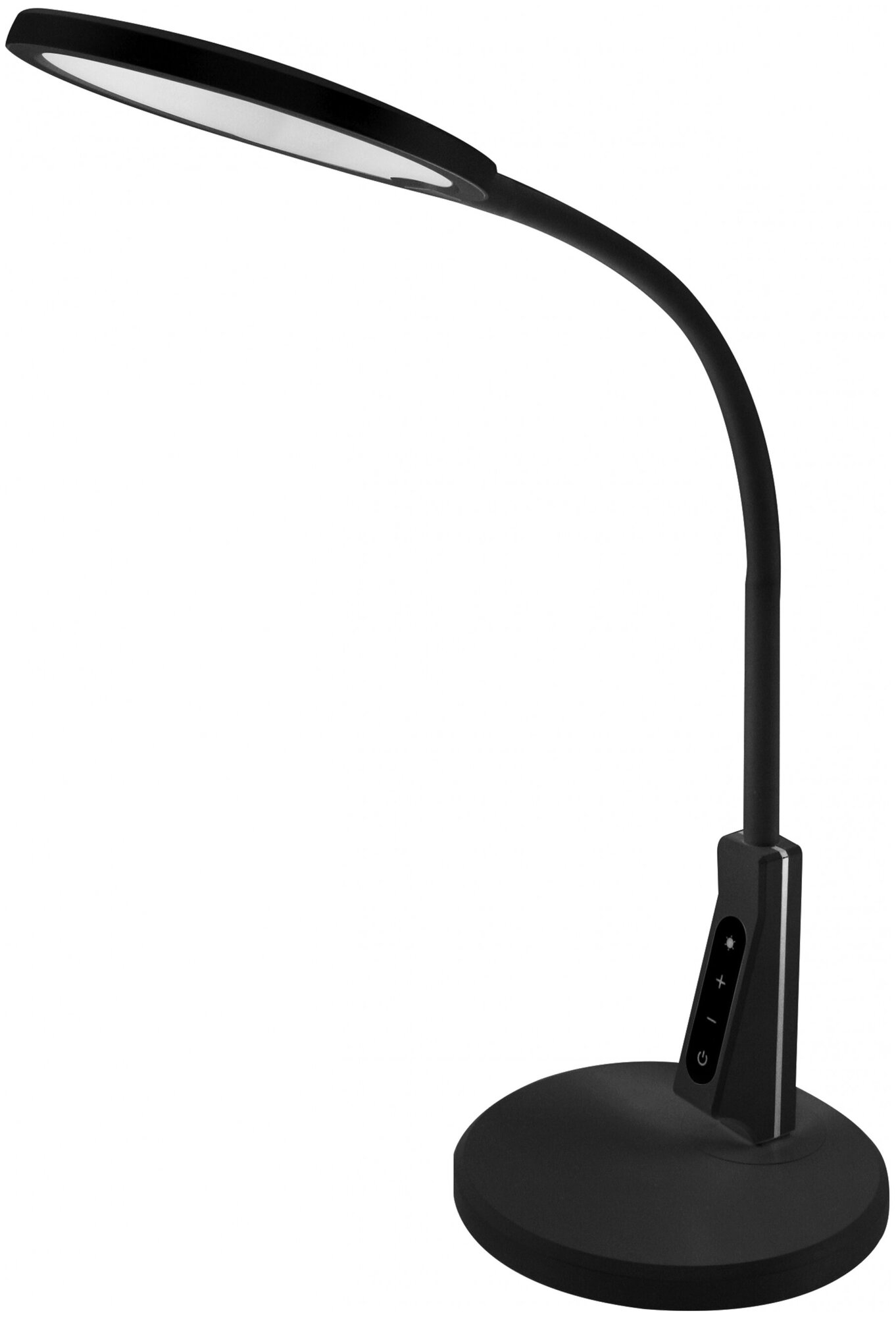 Camelion KD-836 C02 черный (led Свет-к наст.7Вт,230В,450лм,сенс.рег.ярк и цвет.темп,USB-5В,1А ) - фотография № 1