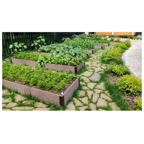 Грядка готовая из ДПК HOLZHOF теплая, 200*50*22,5 см, 894200