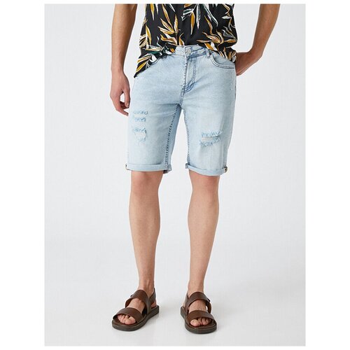 фото Шорты koton men, 1yam43032yd, цвет: blue, размер: 31