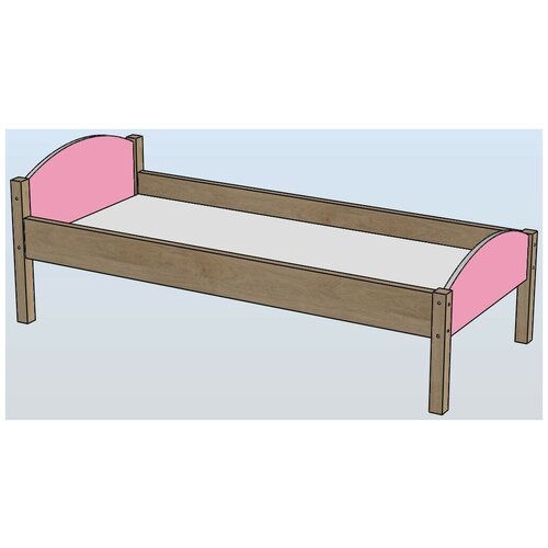 кровать комбинированная розовая