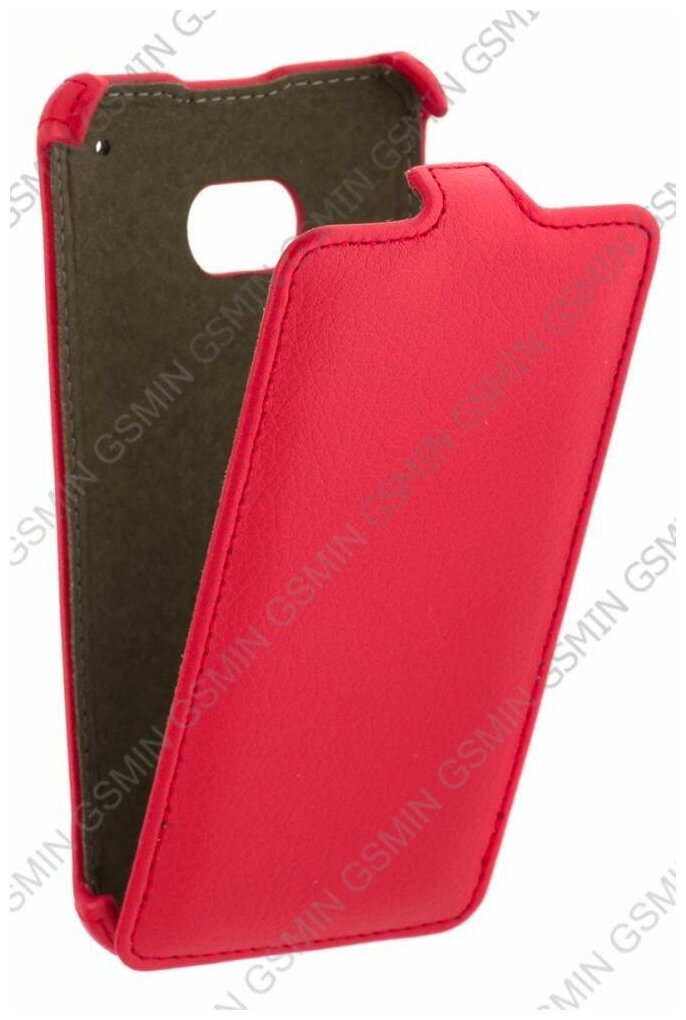 Кожаный чехол для HTC One M7 Redberry Stylish Leather Case (Красный)