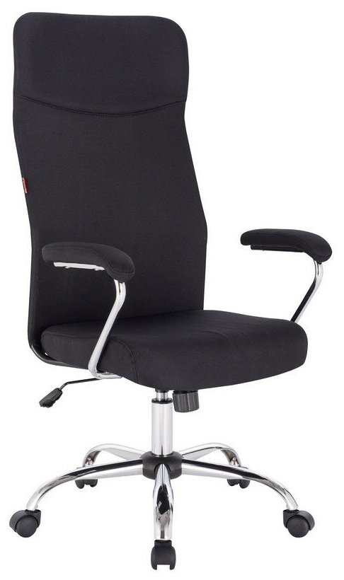Кресло для руководителя Easy Chair 590 TC черное (ткань/хромированный металл)