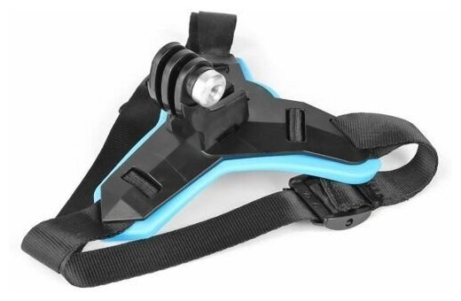 Универсальное крепление на шлем для экшн-камер GoPro, DJI, Isnta360, SJCAM, синее