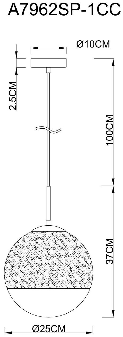 ARTE LAMP Подвесной светильник Arte Lamp A7962SP-1CC - фотография № 5