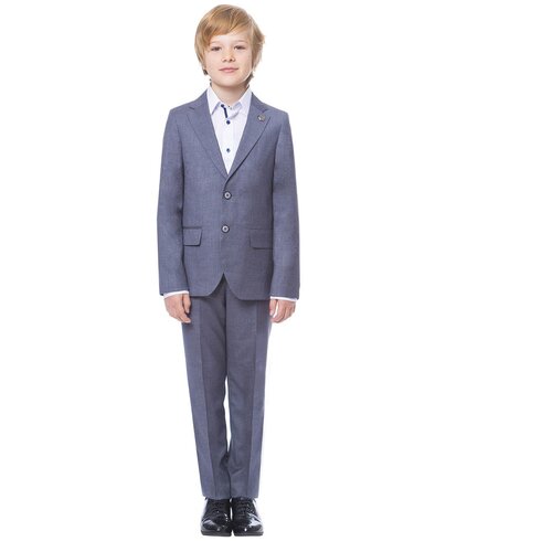 Школьный пиджак Шалуны, размер 38, 140, серый