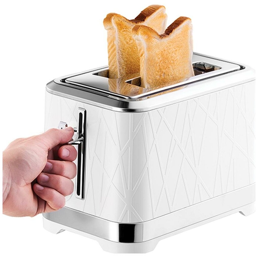 Тостер Russell Hobbs 28090-56 Structure 2S Toaster White - фото №11