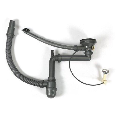 Одинарный сифон с переливом клапан-автомат MLN-S011PW1 3 12 4753₽