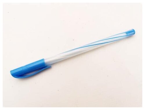 Ручка Bikson масляная, синие чернила, 1мм / 50шт в упаковке / ручка / набор 50шт