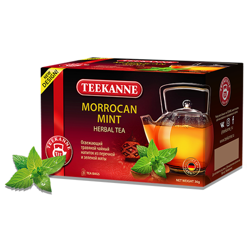 Чай TEEKANNE Morrocan Mint травяной 20 пак.*1,8 г