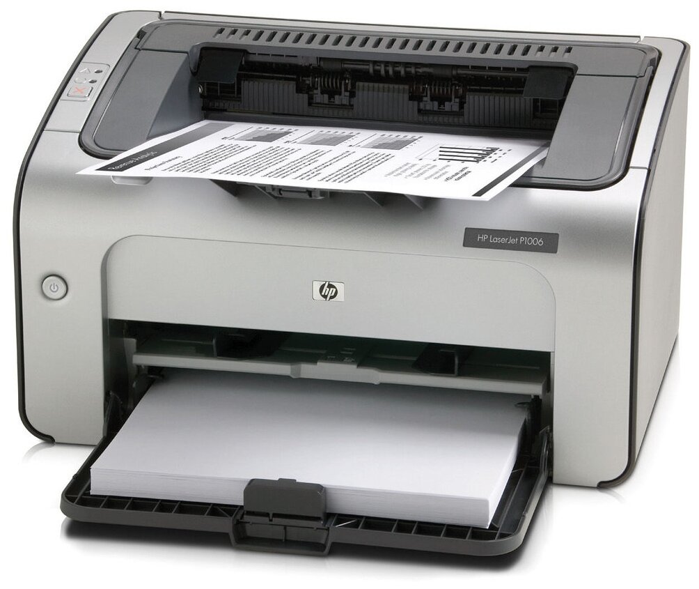 Принтер лазерный HP LaserJet P1006, ч/б, A4, серебристый