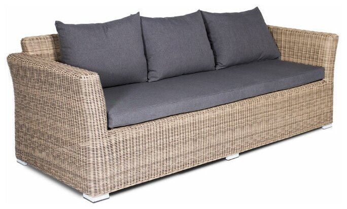 Комплект мебели 4SiS Капучино Дабл KDS3S2CT-5-SET, цвет соломенный - фотография № 6