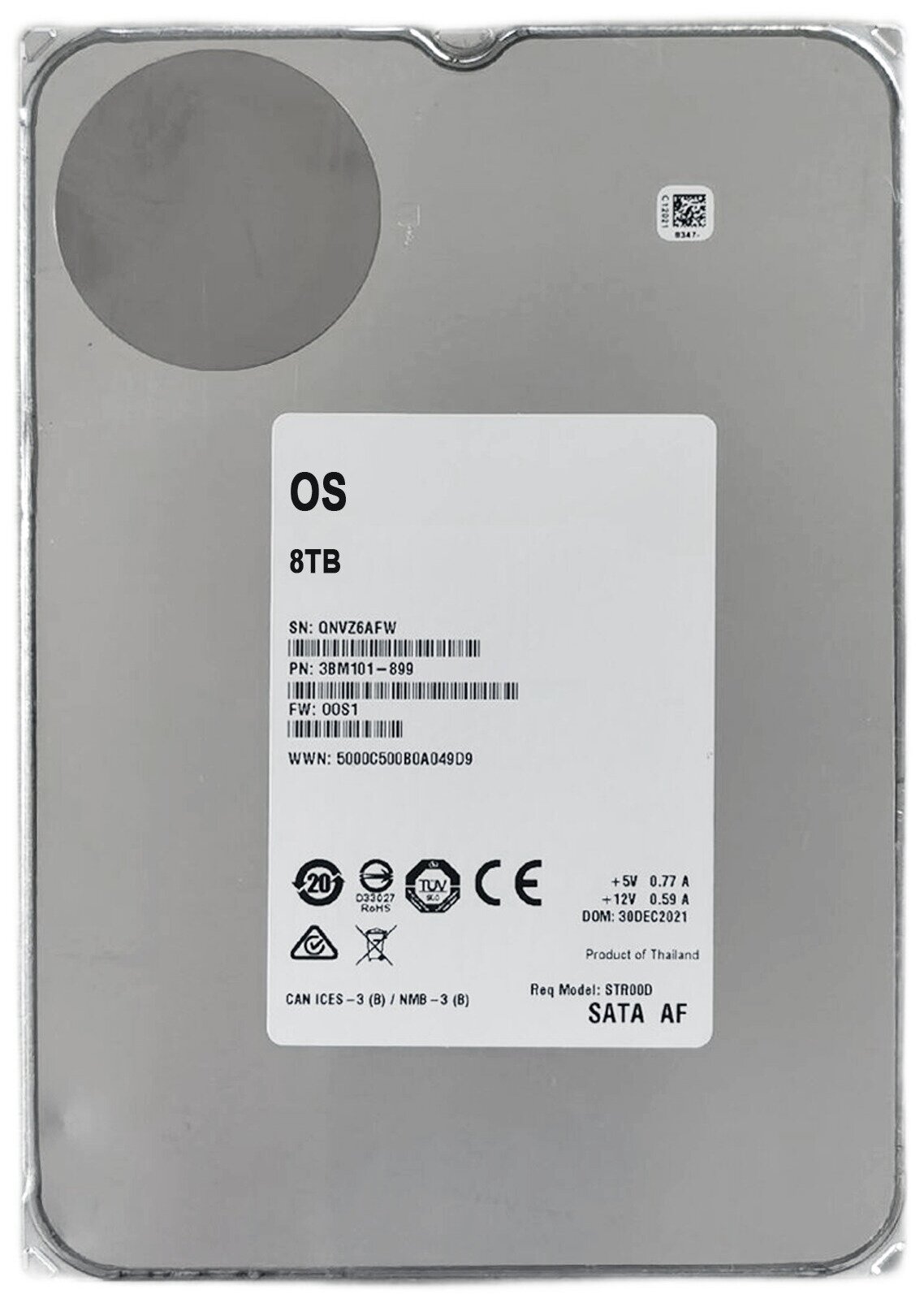 Жесткий диск OS Exos ST8000NM003G 8TB HDD 7200