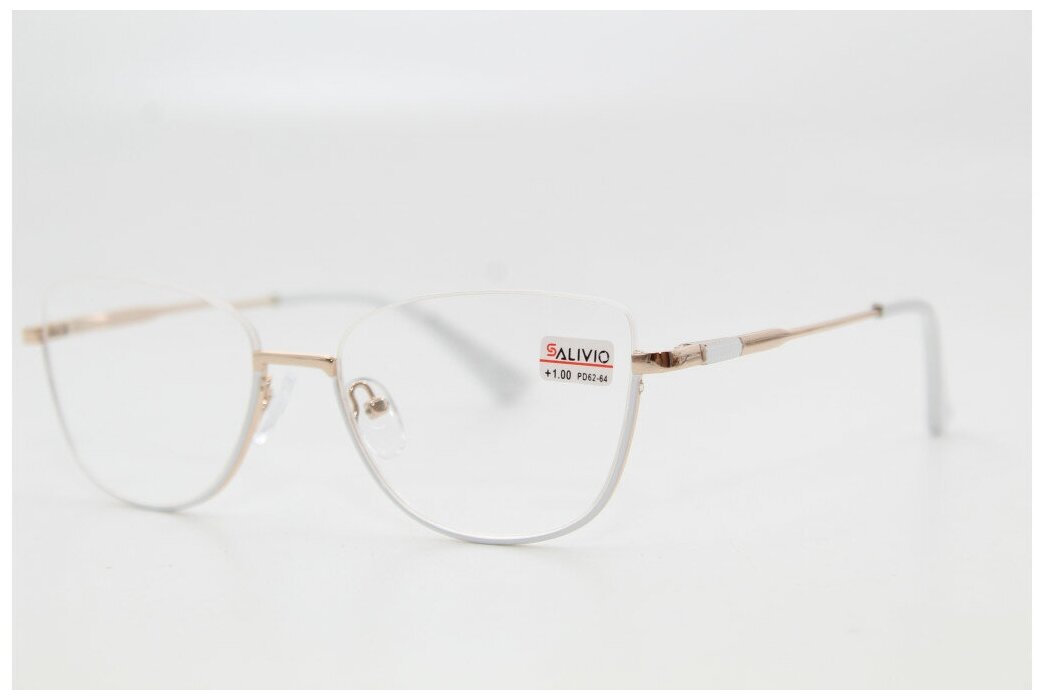 Готовые очки для зрения с флекс душками (золото)