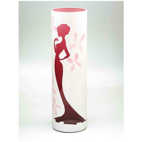 Ваза стеклянная декоративная Яркий штрих 7017/400/sh189