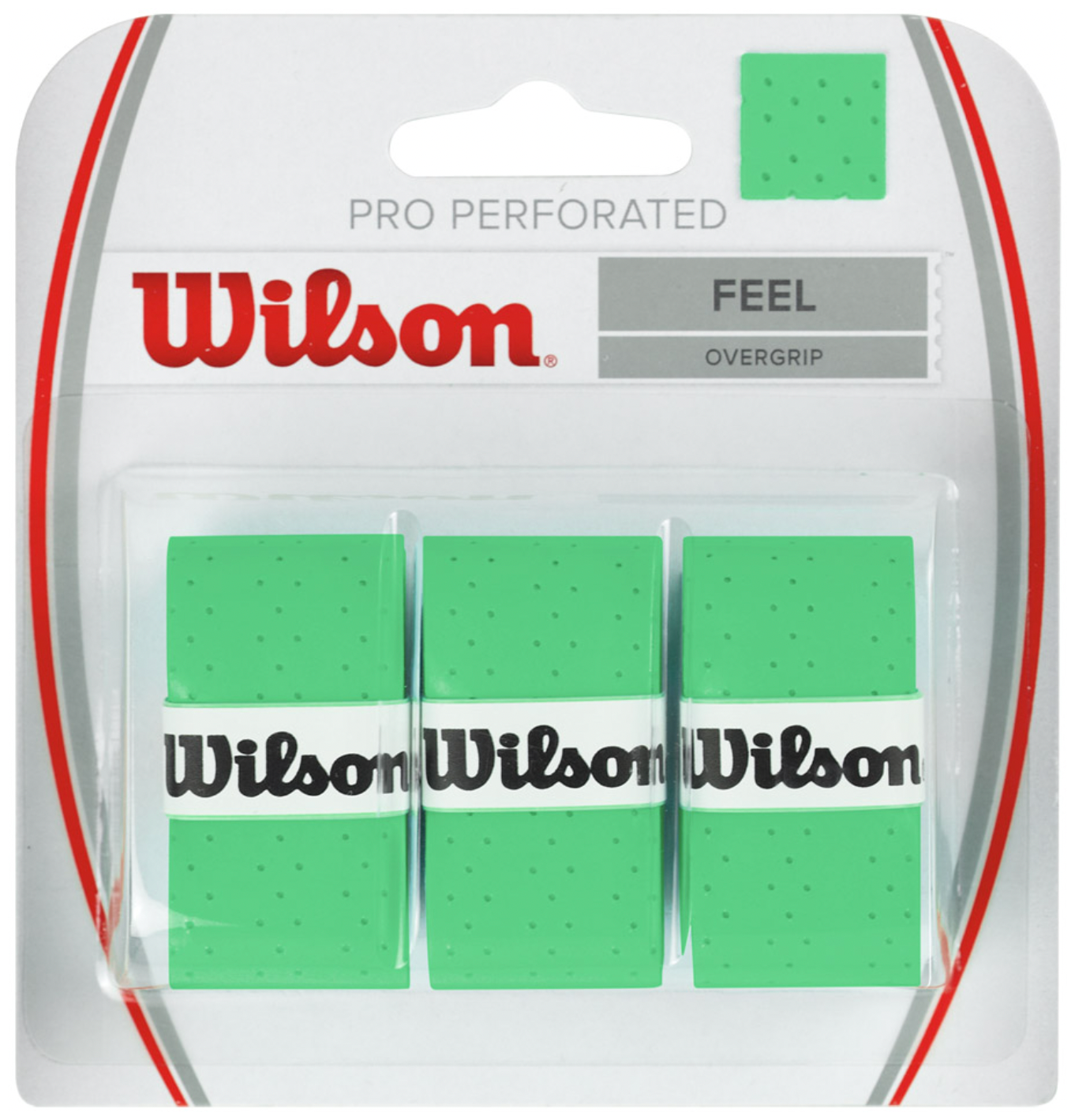 Намотка верхняя Wilson PRO Perforated FEEL 3шт. Зеленый