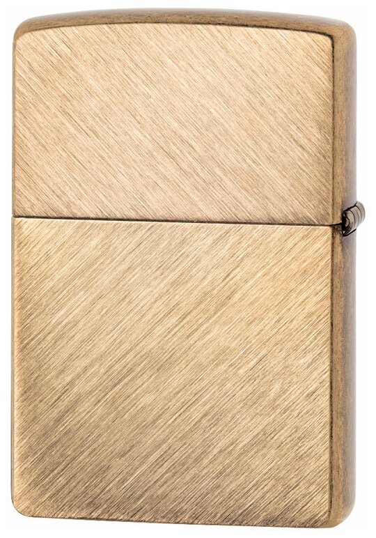 Оригинальная бензиновая зажигалка ZIPPO Classic 29830 с покрытием Herringbone Sweep Brass - фотография № 15