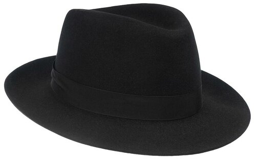 Шляпа федора STETSON, подкладка, размер 60, черный