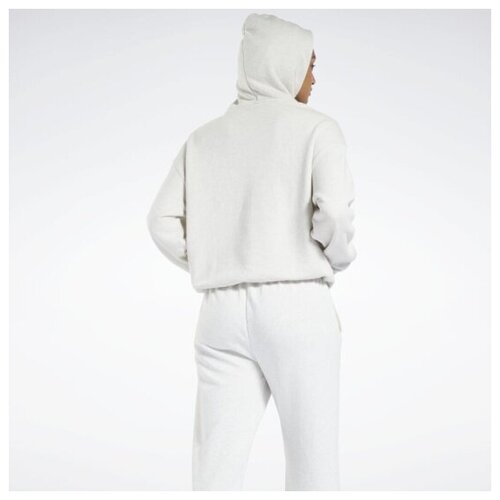 фото Худи reebok cl pf big logo ft hoodie h49263 женское, цвет серый, размер xs
