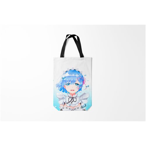 фото Сумка-шоппер / 31х42 см / аниме / re zero. жизнь с нуля в альтернативном мире рем burnettie