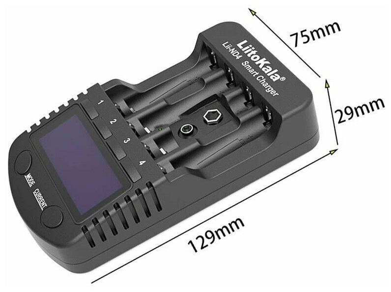 Интеллектуальное зарядное устройство Liitokala ND-4