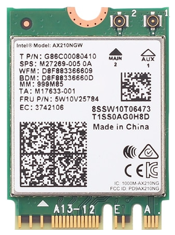 Сетевой адаптер Intel Original AX210NGW Wi-Fi 6E + Bluetooth 5.2