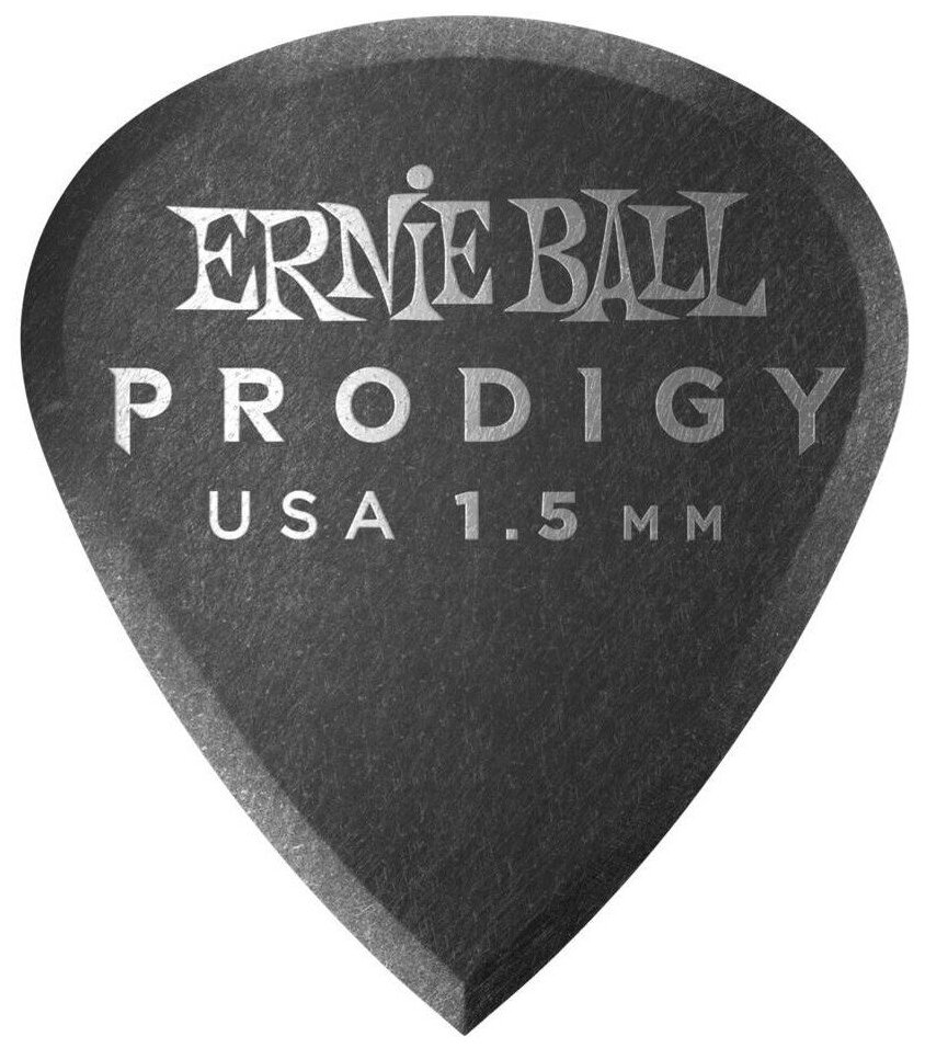 Ernie Ball 9200 Prodigy Black Mini 6 Pack комплект медиаторов, 1,5 мм, 6 шт