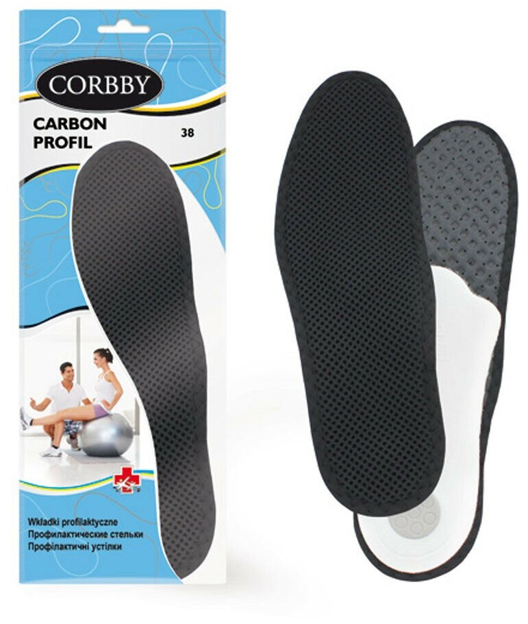 Стельки CORBBY повседневные Carbon Profil. 45