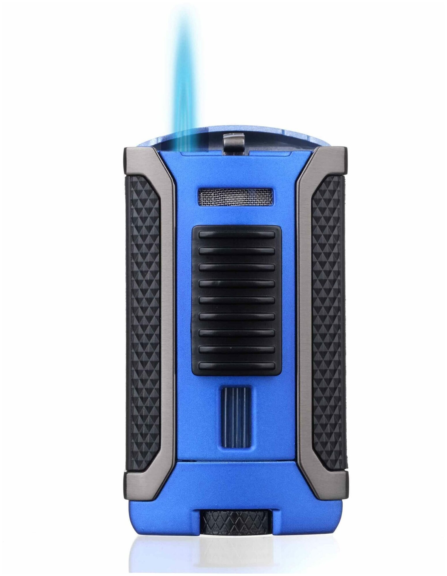 Зажигалка газовая Colibri Apex турбо-механизм, синяя LI410T13 - фотография № 4