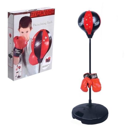 Набор для бокса детский, напольная груша с перчатками, набор юного боксёра, боксёрская груша, 67-102 см