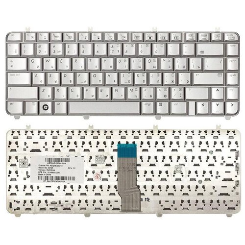 Клавиатура для ноутбука HP Pavilion dv5-1133tx серебристая