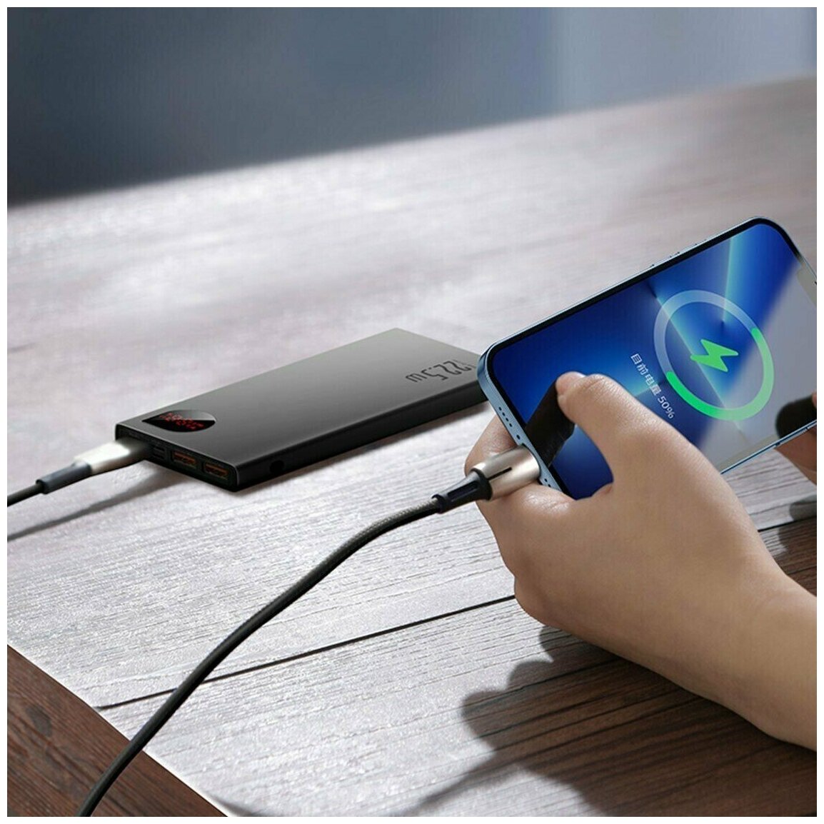 Портативный аккумулятор Baseus Adaman Metal Digital Display Quick Charge 10000mAh