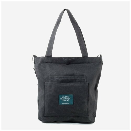 фото Сумка-шопер б 1214 чёрная no name