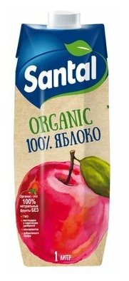 Сок SANTAL Organic Яблочный Prisma 1л - фотография № 5