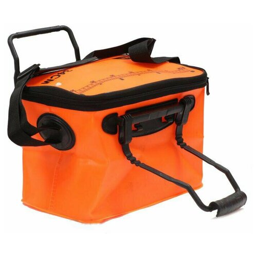 фото Сумка-кан namazu складная с 2 ручками, размер 34*22*21, материал пвх, цвет оранжевый