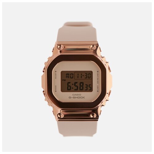 фото Наручные часы casio gm-s5600pg-4er, розовый, бежевый