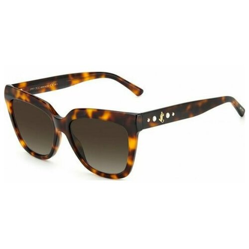 Солнцезащитные очки Jimmy Choo, коричневый jimmy choo jim cami s 086 qt 56 черепаховый ацетат