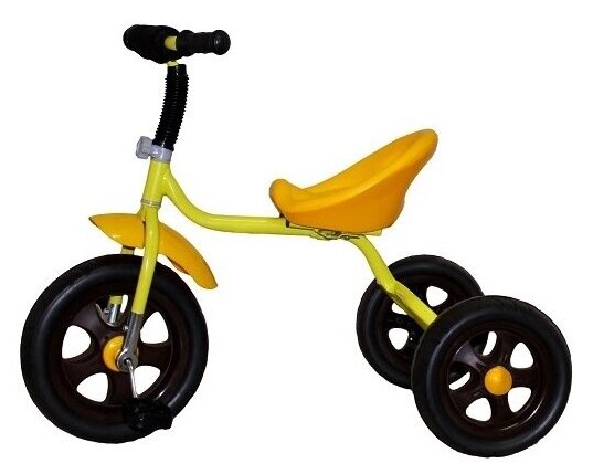 Велосипед трехколесный Лучик Малют 4, колеса EVA 10"/8", цвет желтый 6861851