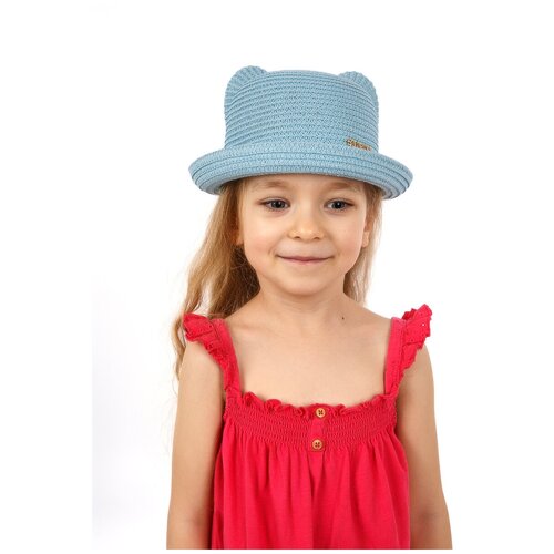 берет solorana для девочки р52 светло коричневый Шляпа Solorana, размер XL(54-56), голубой