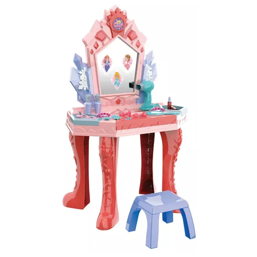 Детский туалетный столик для девочки Beatiful Girl (с аксессуарами, со световыми и звуковыми эффектами) детский туалетный столик для девочек ролевая игра коробка для рисования платье принцессы косметический чемодан игровой набор игрушка