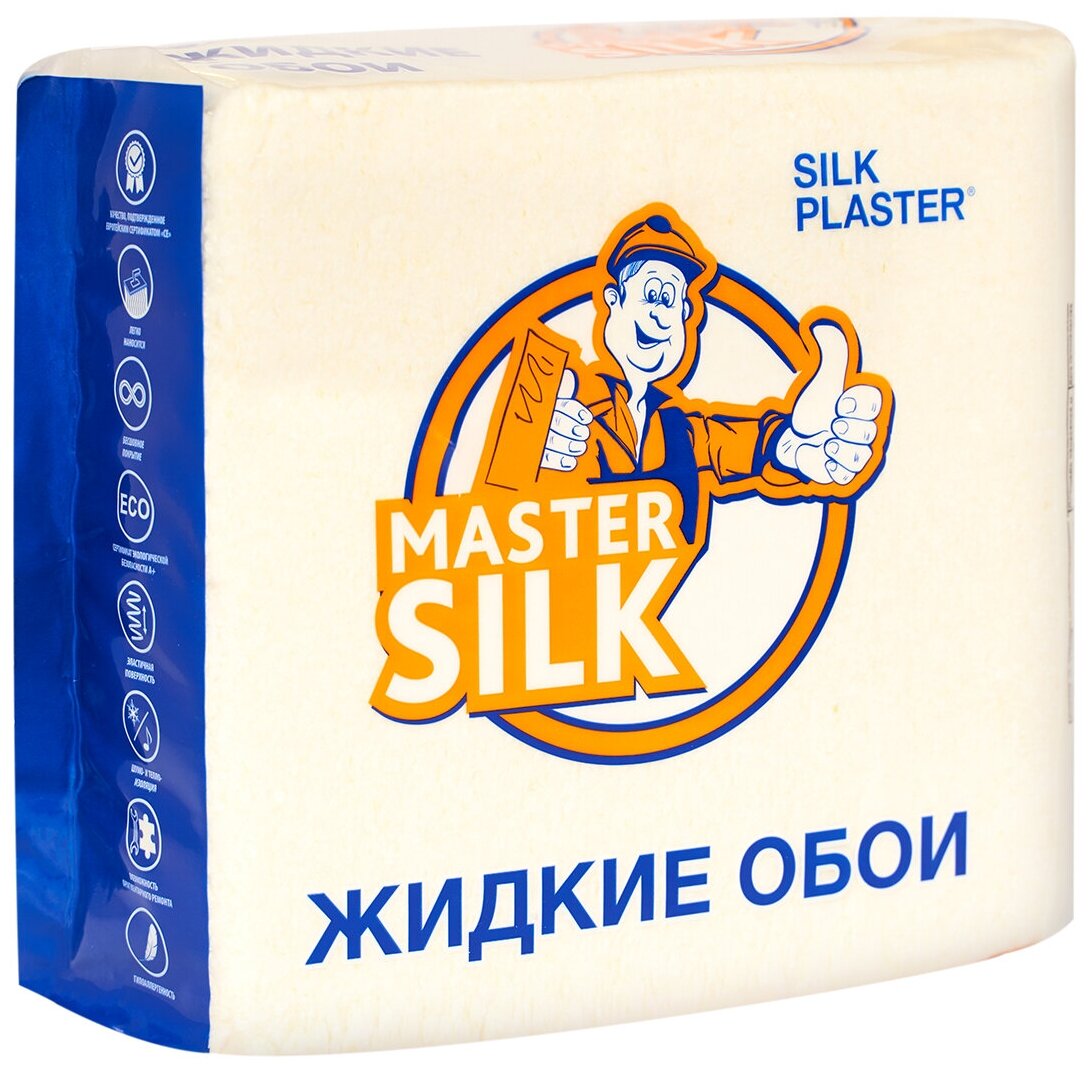 Жидкие обои Silk Plaster Master silk MS-115 - фотография № 4