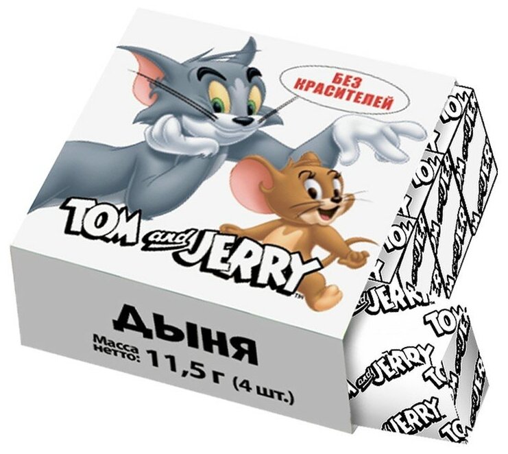 Жевательные конфеты Tom & Jerry сладости том и джерри микс вкусов (3 шт. по 34,5 гр.) - фотография № 3
