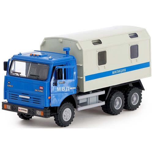 Грузовик Play Smart Полиция, 9119С, 24.5 см, серый/голубой машина мусоровоз свет звук в коробке открывание дверей откидывание кузова и кабины double egle e230 003