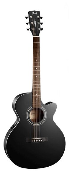 SFX-ME-BKS SFX Series Электро-акустическая гитара, с вырезом, черная, Cort