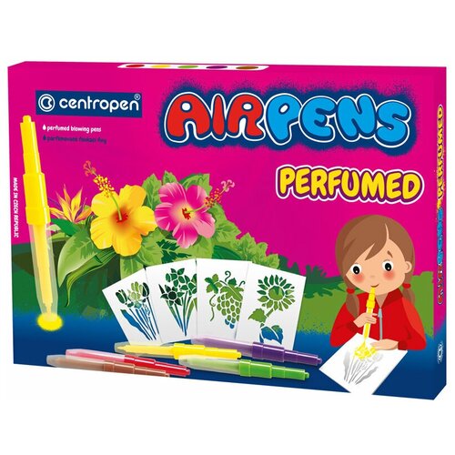 Centropen Фломастеры-блопены 5 цветов, Centropen 1589/05 Fruit and Flowers AirPens, ароматизированные