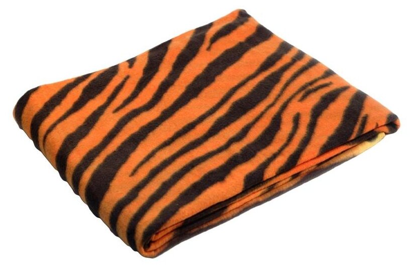 Плед Luscan Тигр, 130 х 150 см, разноцветный