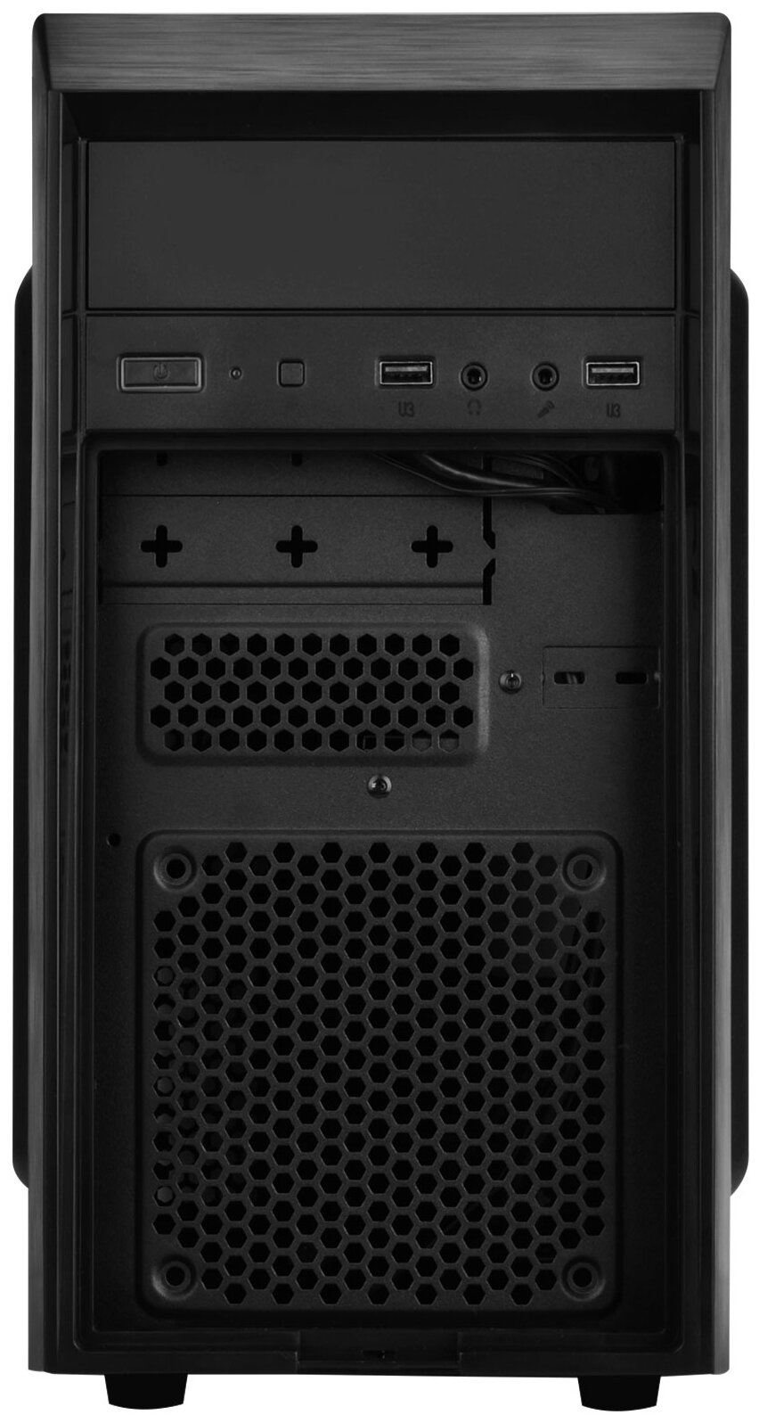 Корпус mATX SilverStone черный, без БП, 2*USB 3.0, audio - фото №6