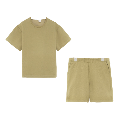 Костюм (футболка/шорты) для мальчика , цвет хаки, рост 152