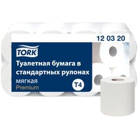 Туалетная бумага TORK Premium 120320 8 рул. 184 лист., белый, без запаха