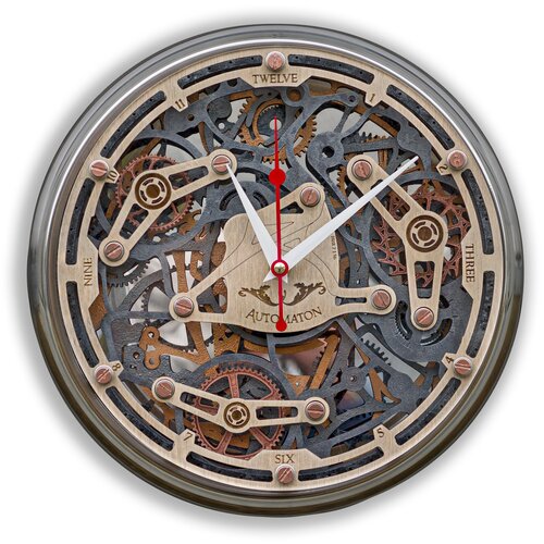 Часы настенные Автоматон 1928 в стальном корпусе